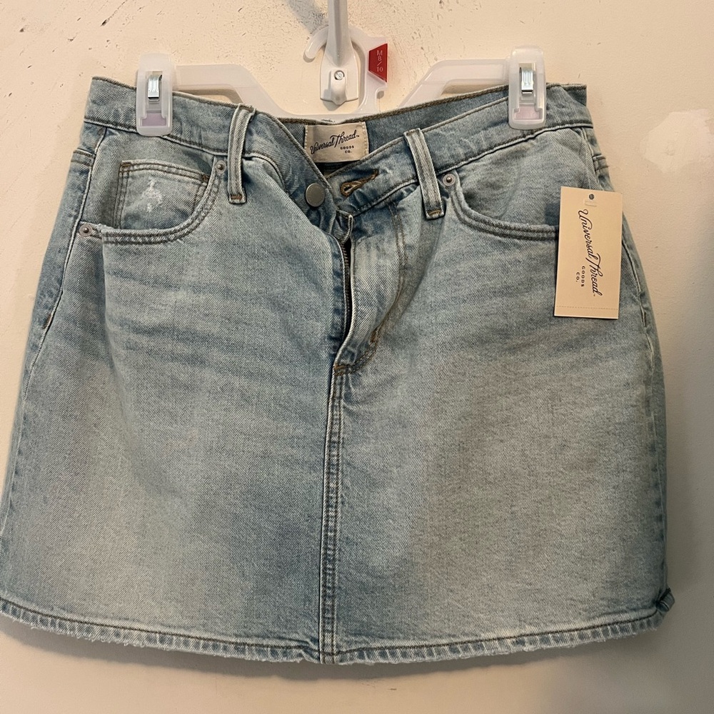 Universal Thread Light Blue Denim Mini Skirt